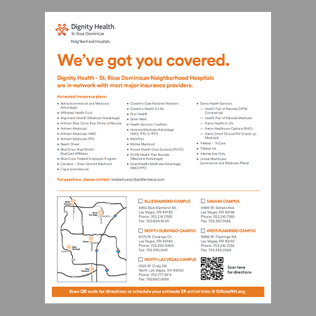 Dignity Health Insurance Flyer