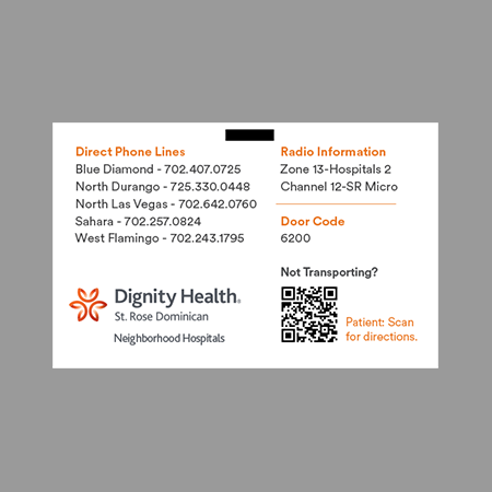 Dignity CRD EMS Badge Buddies (qty 250)