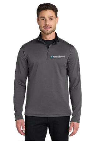 Port Authority Silk Touch 1/4-Zip, Grey - BSWEH