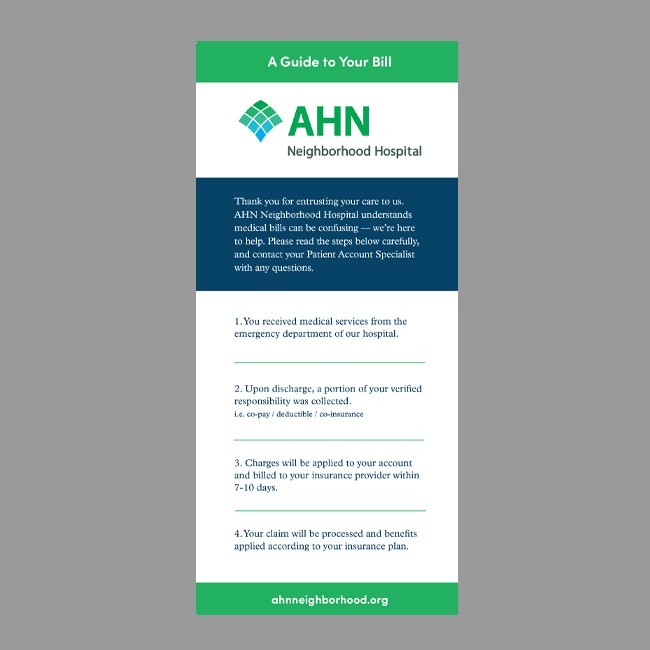 AHN Billing Process Card