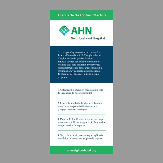 AHN Billing Process Card #3