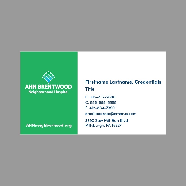 AHN Business Card