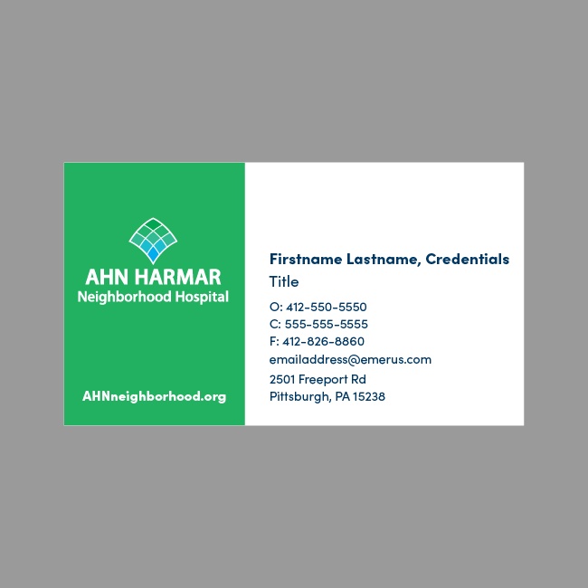 AHN Business Card #2