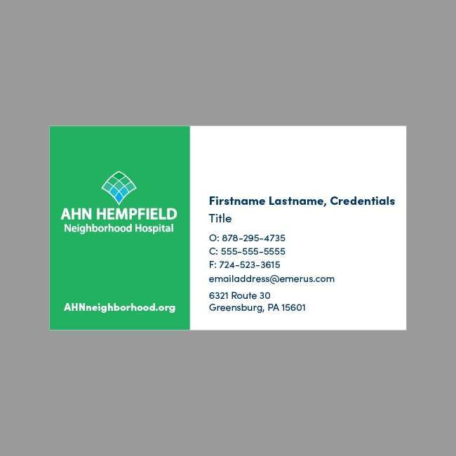 AHN Business Card #3