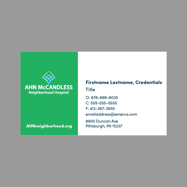 AHN Business Card #4