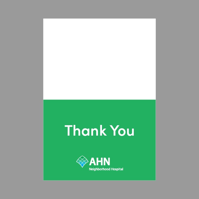 AHN Thank You Cards (Staff)
