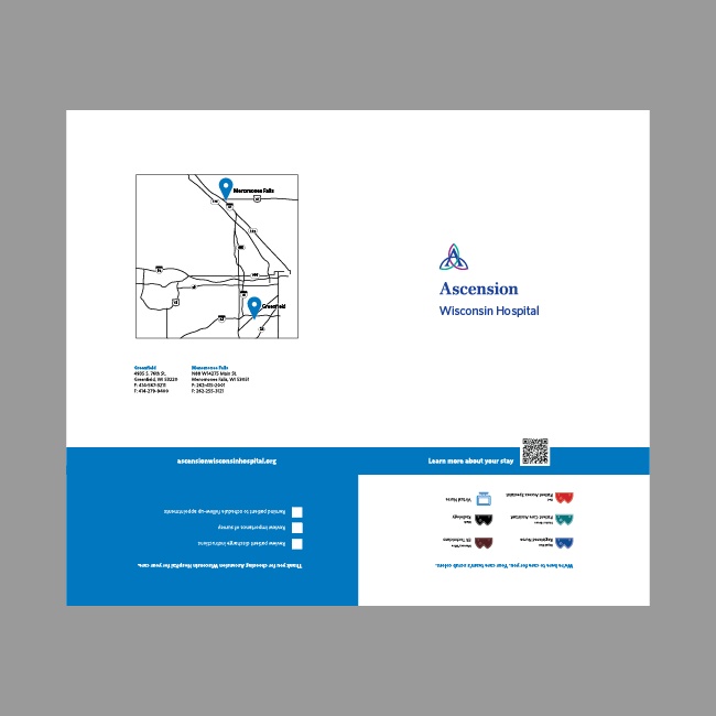 Ascension Wisconsin Hospital 9x12 Pocket Folder