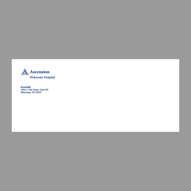 Ascension Wisconsin Hospital Business Envelope
