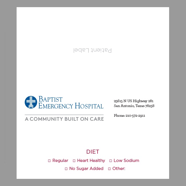 BNH Dietary Tent Card #3