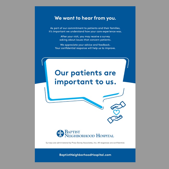 BNH Press Ganey Poster - Heart Hands