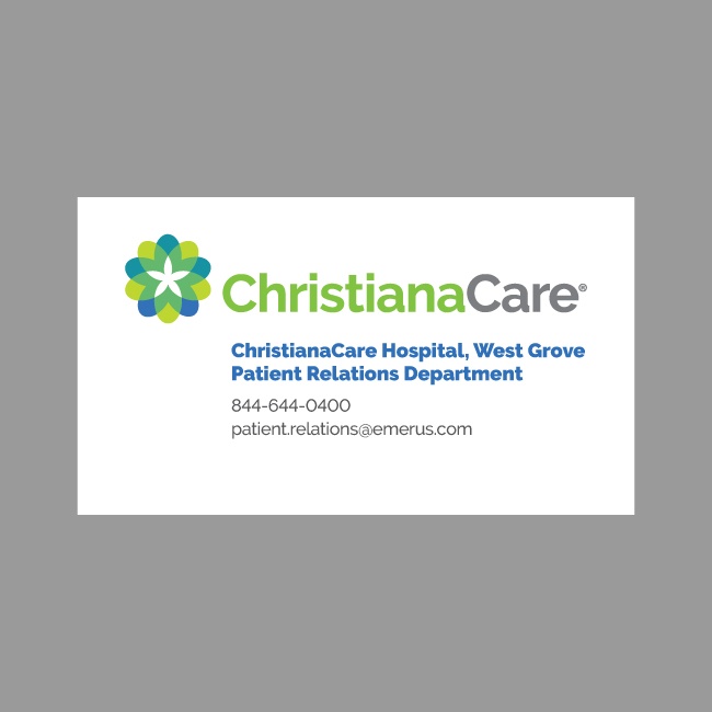 ChristianaCare Grievance Card