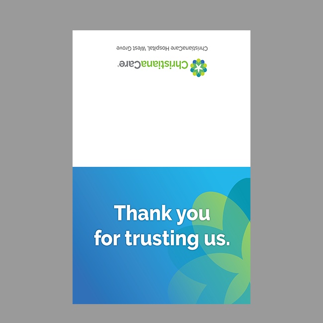 CCH Folding Thank You Card