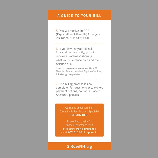 Dignity Health Billing Process Card #2