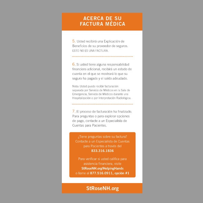 Dignity Health Billing Process Card #4