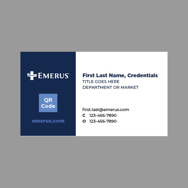 Emerus Corporate  Business Card #3
