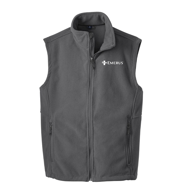 Port Authority Men's Iron Grey Fleece Vest