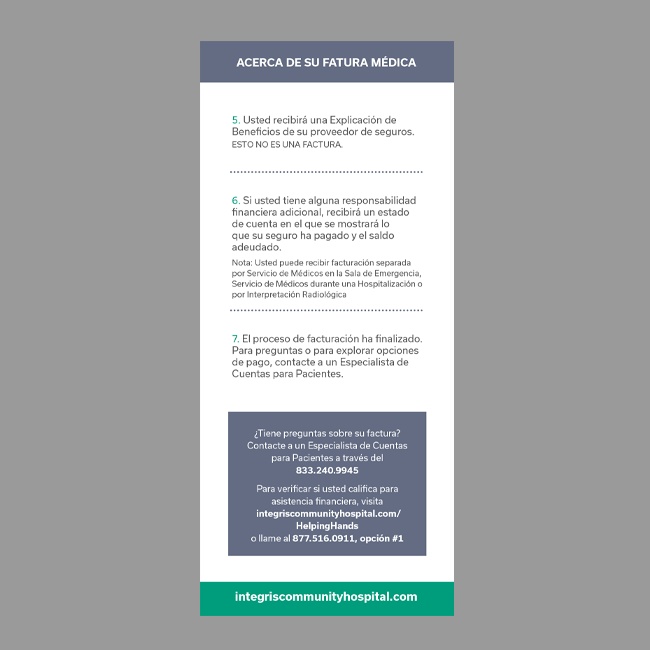 Integris Billing Process Card #4