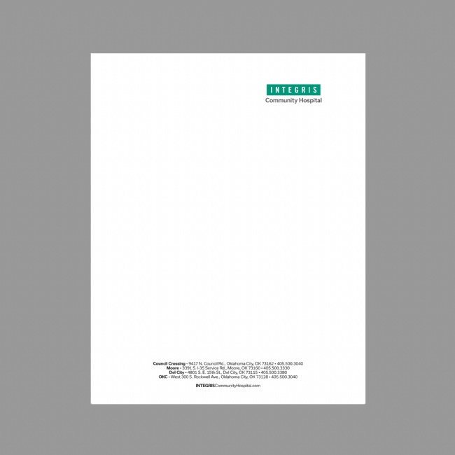 Integris Regional Letterhead