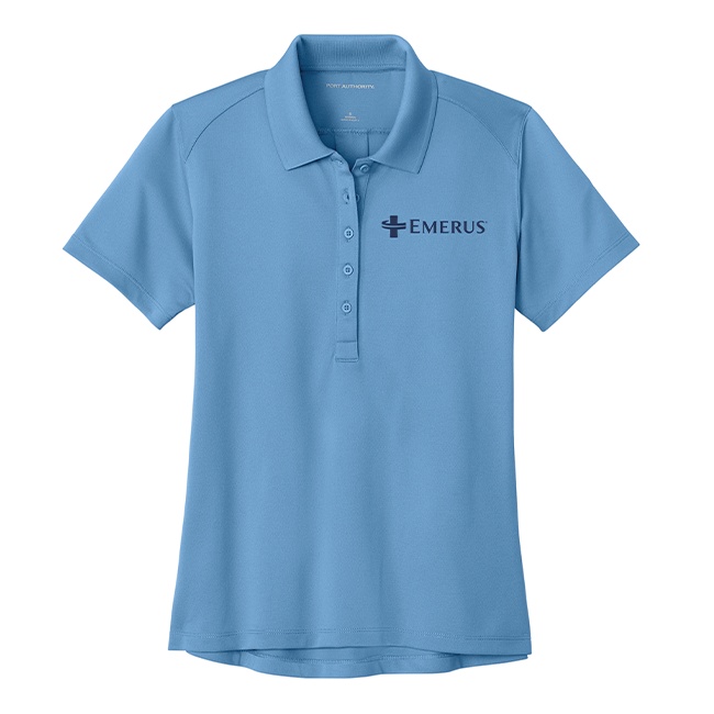 Port Authority Lady's Carolina Blue Performance Polo