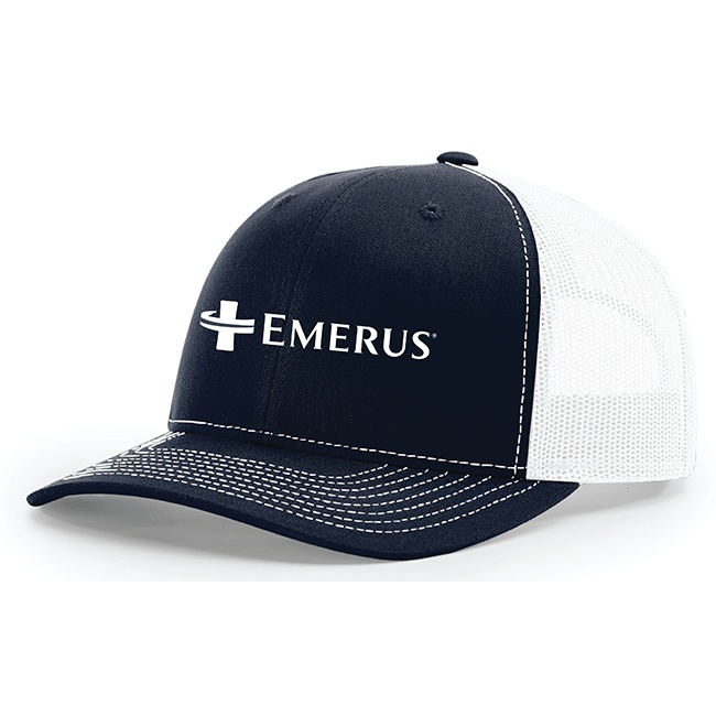 Richardson 112 Snapback Navy and White Emerus Cap