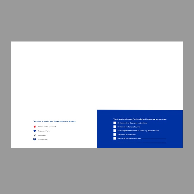 The Hospitals of Providence Inpatient 9x12 Pocket Folder (English) #2