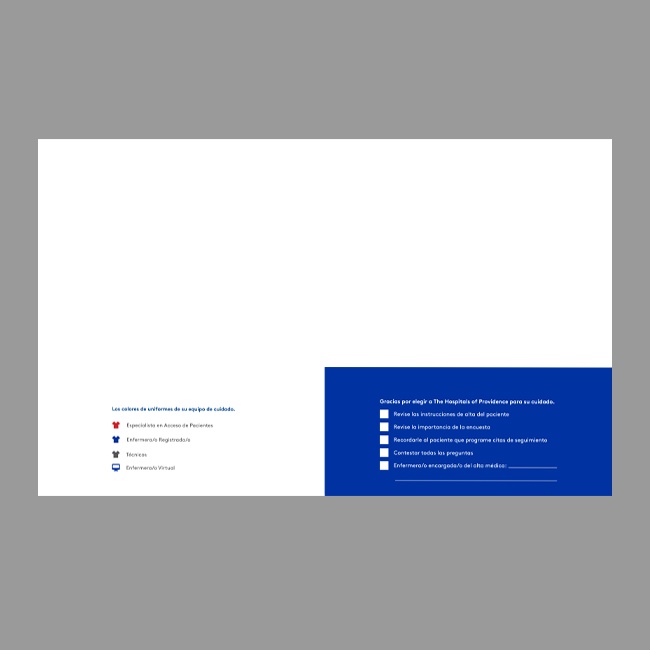 The Hospitals of Providence Inpatient 9x12 Pocket Folder (Spanish) #2