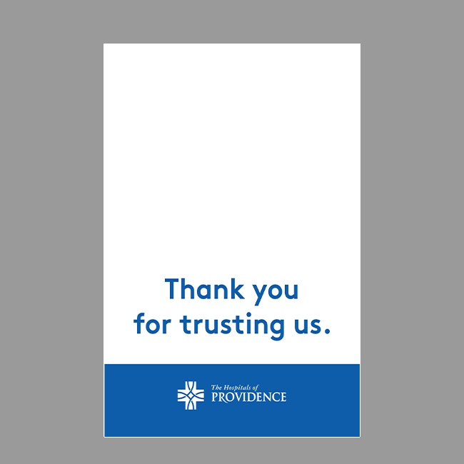 The Hospitals of Providence Thank You Cards