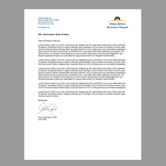 WellSpan Letterhead #3