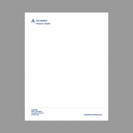 Ascension Wisconsin Hospital Letterhead