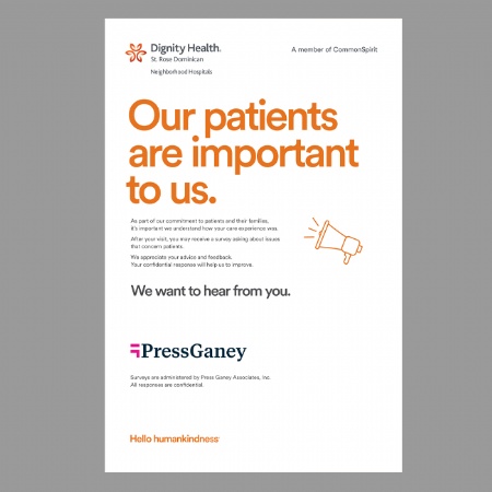 Dignity Health Press Ganey Poster - Megaphone