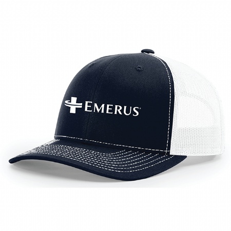Richardson 112 Snapback Navy and White Emerus Cap