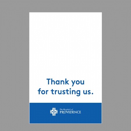 The Hospitals of Providence Thank You Cards